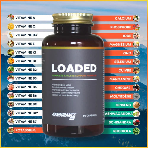 Formule multivitamines complète avec adaptogènes pour soutenir l’effort sportif