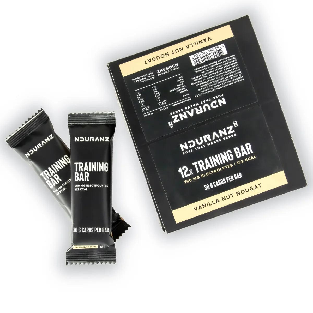 Nduranz - Barre énergétique – Training Bar - Electrolytes - 45g - Vanille / Nougat