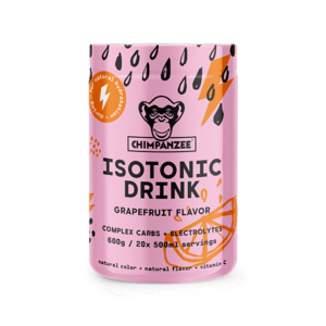 Boisson énergisante ionique Chimpanzee Gunpowder avec maltodextrine et isomaltulose pour une énergie durable, enrichie en vitamine C pour soutenir l’immunité et réduire la fatigue.