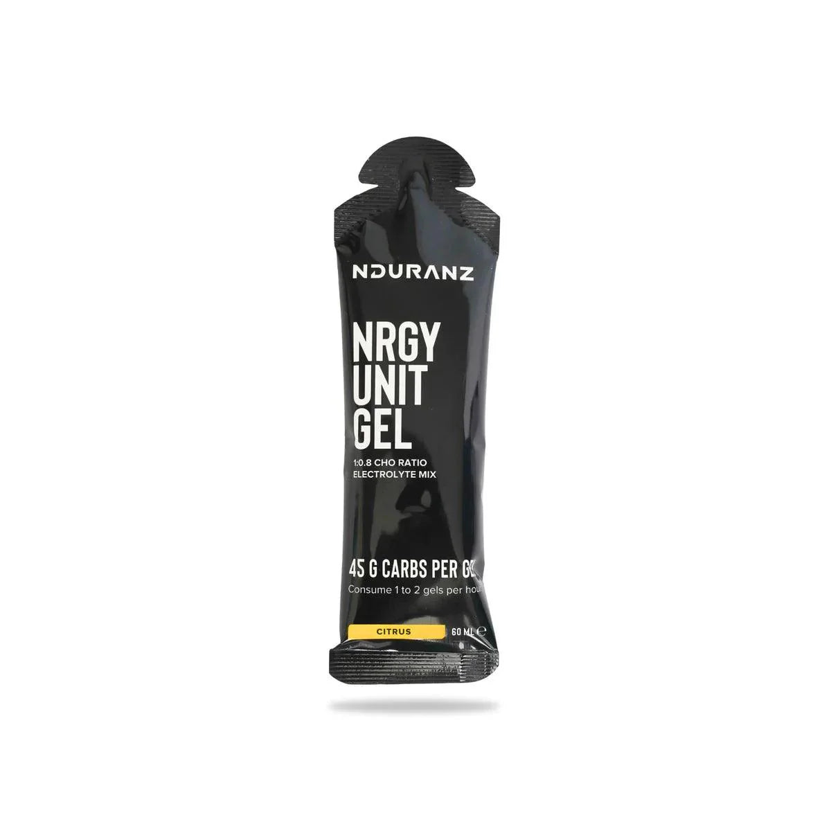 Gel énergétique concentré pour triathlon, running et cyclisme, apportant une haute dose de glucides facilement digestibles dans un faible volume pour les efforts intenses de plus de deux heures.
