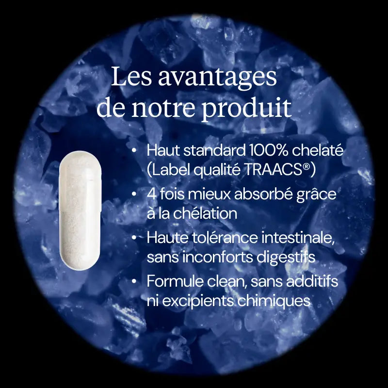 Magnésium bisglycinate chélaté - 60 gélules - vue 3