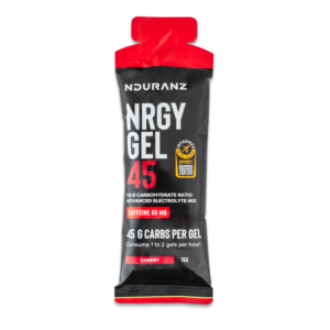 Nduranz - Gel énergétique – Nrgy unit gel 45 avec Caféine - Cerise - 75g - Boite ou Unité